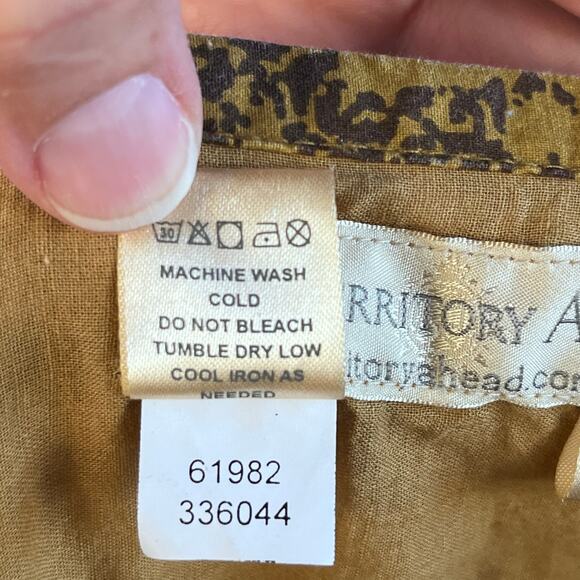 The Territory Ahead Women's Vintage Printed A-Line Midi Skirt Size 14 - Picture 10 of 10